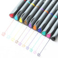 10 hook line pens with 0.38mm needle tips for technical drawing work
