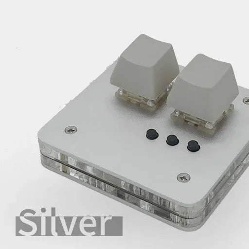 Mini 6.5cm wide USB keyboard with touch panel audio controls in four colour options