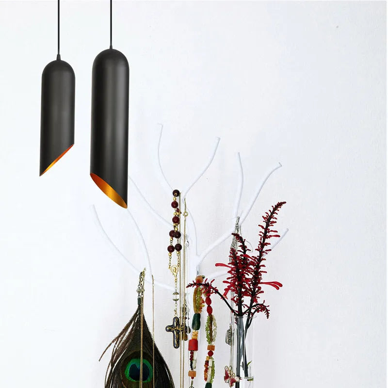 Retro iron art chandelier with matte black finish for bedroom or living room ceiling