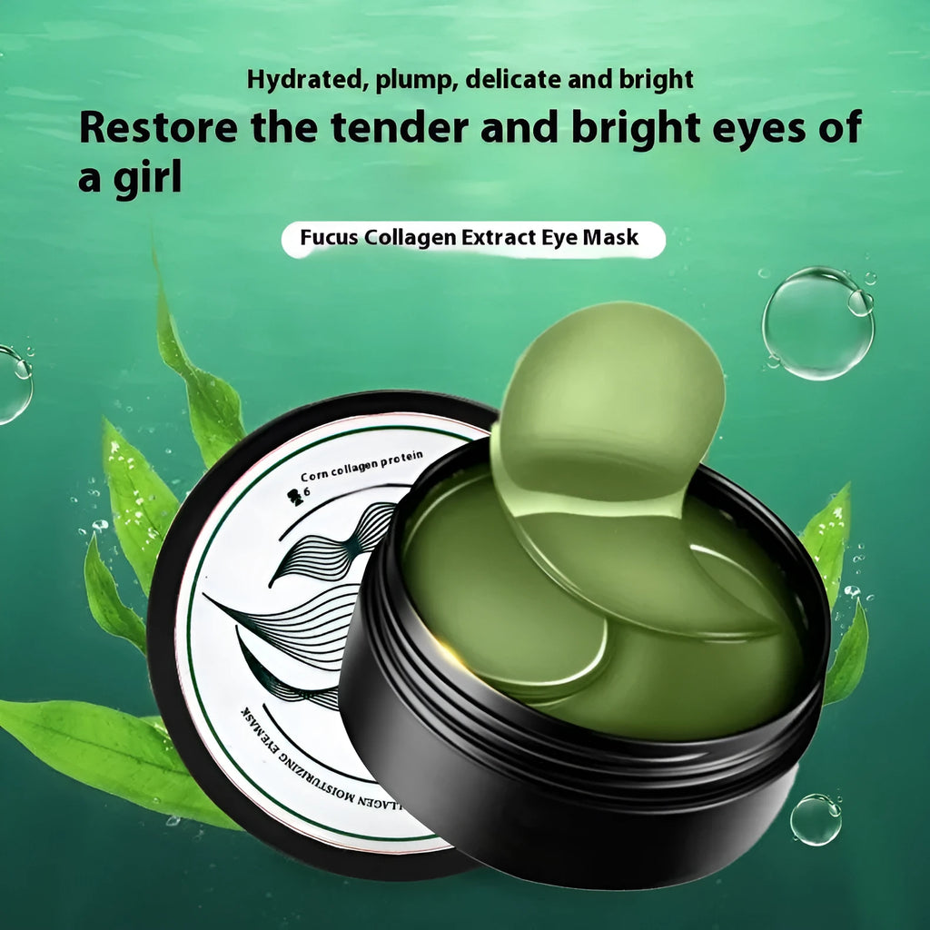 60 green seaweed extract eye mask tablets with hyaluronic acid for eye area hydration
