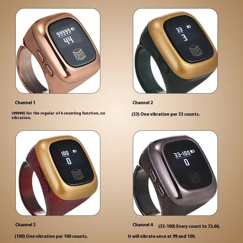 Al-Fatiha electronic counter with digital display in choice of sizes and colours including rose gold and black.