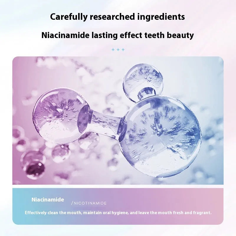 100g nicotinamide dazzling white toothpaste tube for adult oral cavity cleaning and whitening