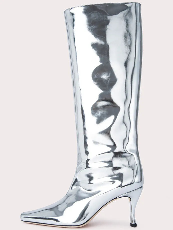 Women's black square toe ankle cowboy boot with microfiber upper on a white background.
