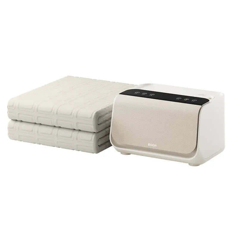 New Aideng electric water blanket body with smart host in white plush and PVC material