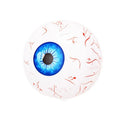 Halloween eyeball balloon with bloodshot design inflated to 40 cm diameter