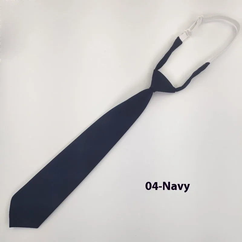 Navy blue cotton men's bow tie with arrow style adjustment measuring 35x7cm for formal suits