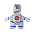 Dog space suit costume in polyester, stand-up pet dress-up outfit, sizes S to XL, colour as shown