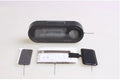 Black car dashboard electronic clock thermometer with LED display and adjustable bracket