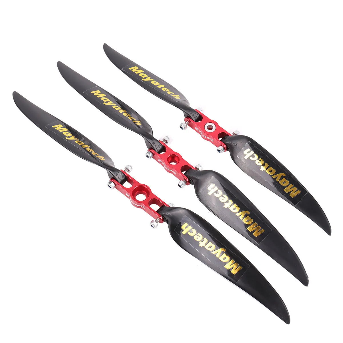 Black folding paddle with quick disassembly gliding fittings in 12x6.5cm size