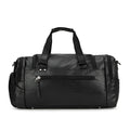 Black waterproof travel shoe bag with separate shoe compartment
