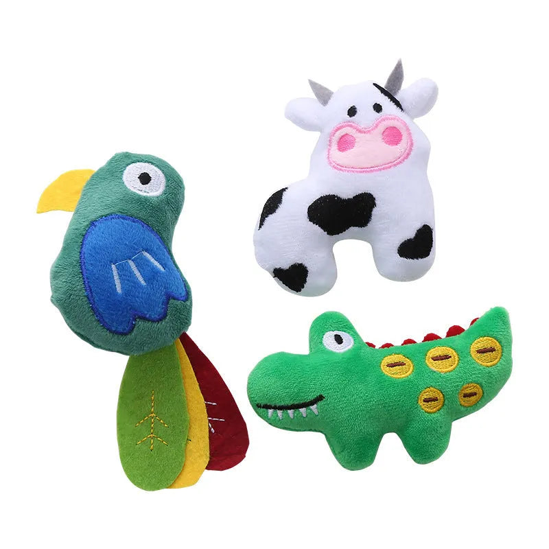 Parrot-shaped plush cat toy with colourful feathers and catnip filling