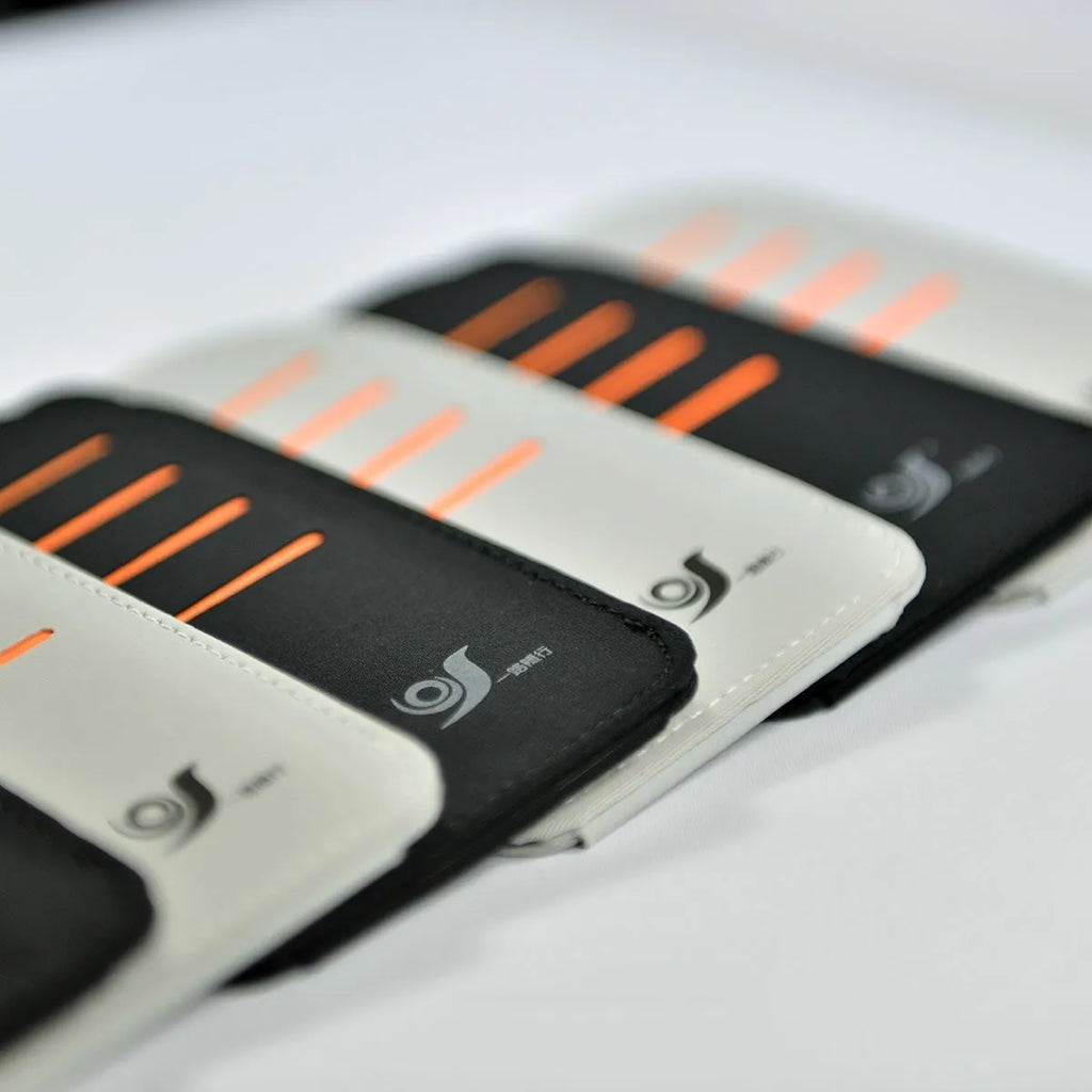 Car sun visor set showing four shading panels and vehicle-mounted storage bag