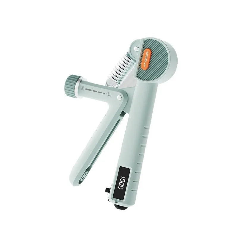 Count Spring Grip adjustable hand exerciser in ABS plastic showing three colour options