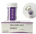 Chlorine dioxide test paper strips for waste water concentration detection 0-1000mg/L