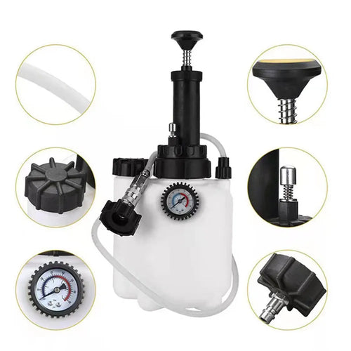 White 3L automobile brake oil tank replacement tool for brake fluid changing
