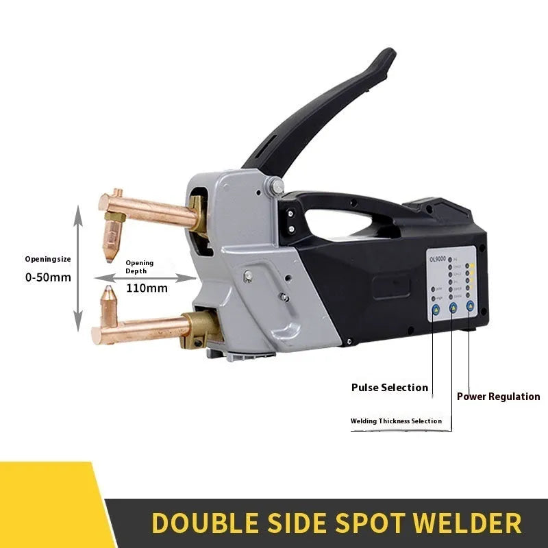 OL8000 manual spot welding machine with round and pointed welding heads