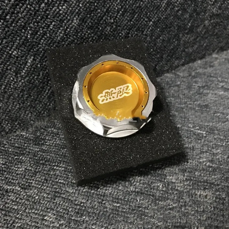 Aluminum alloy oil filter cap in six colour options for Honda models