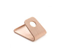 Wooden iPhone stand in walnut or maple finish showing angled bracket design