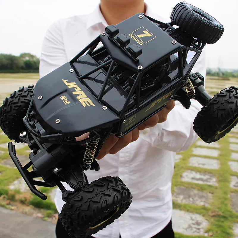 2.4G wireless remote control car with four-wheel drive in black or silver colour
