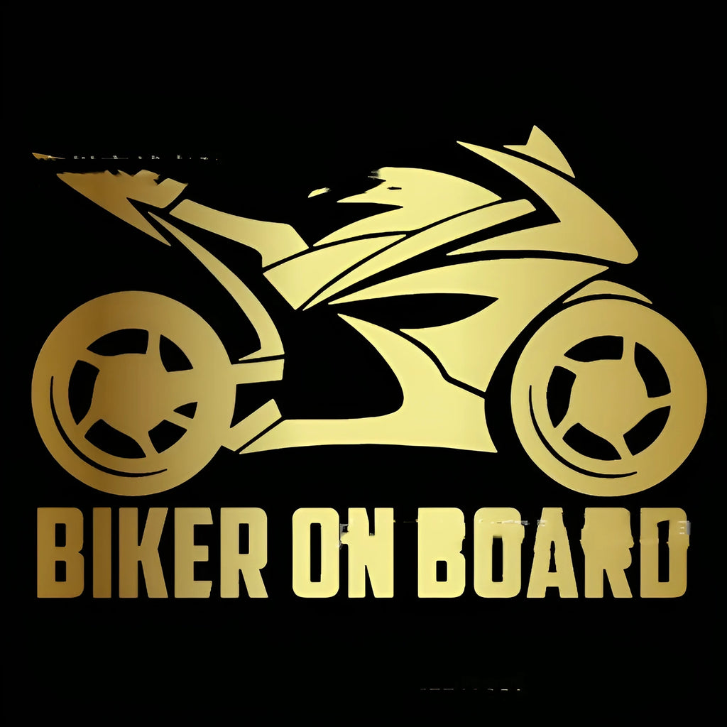 Reflective motorcycle and car safety stickers in multiple colours with 10x15cm and 14x20cm size options