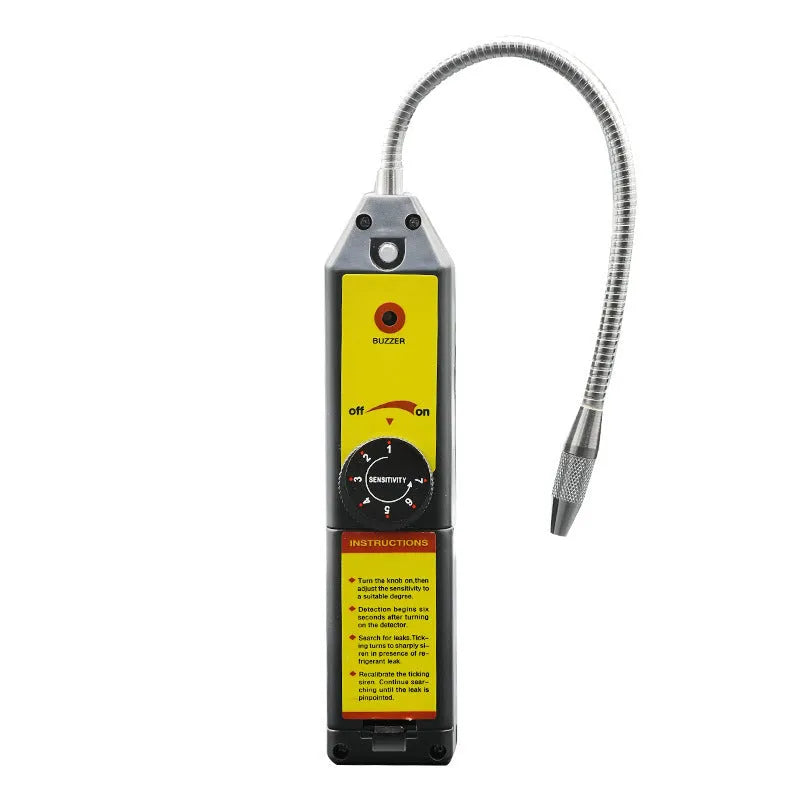 WJL-6000 halogen electronic leak detector with 20cm probe on a workbench.
