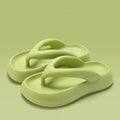EVA thick-soled flip-flops with bow decoration in five colour options