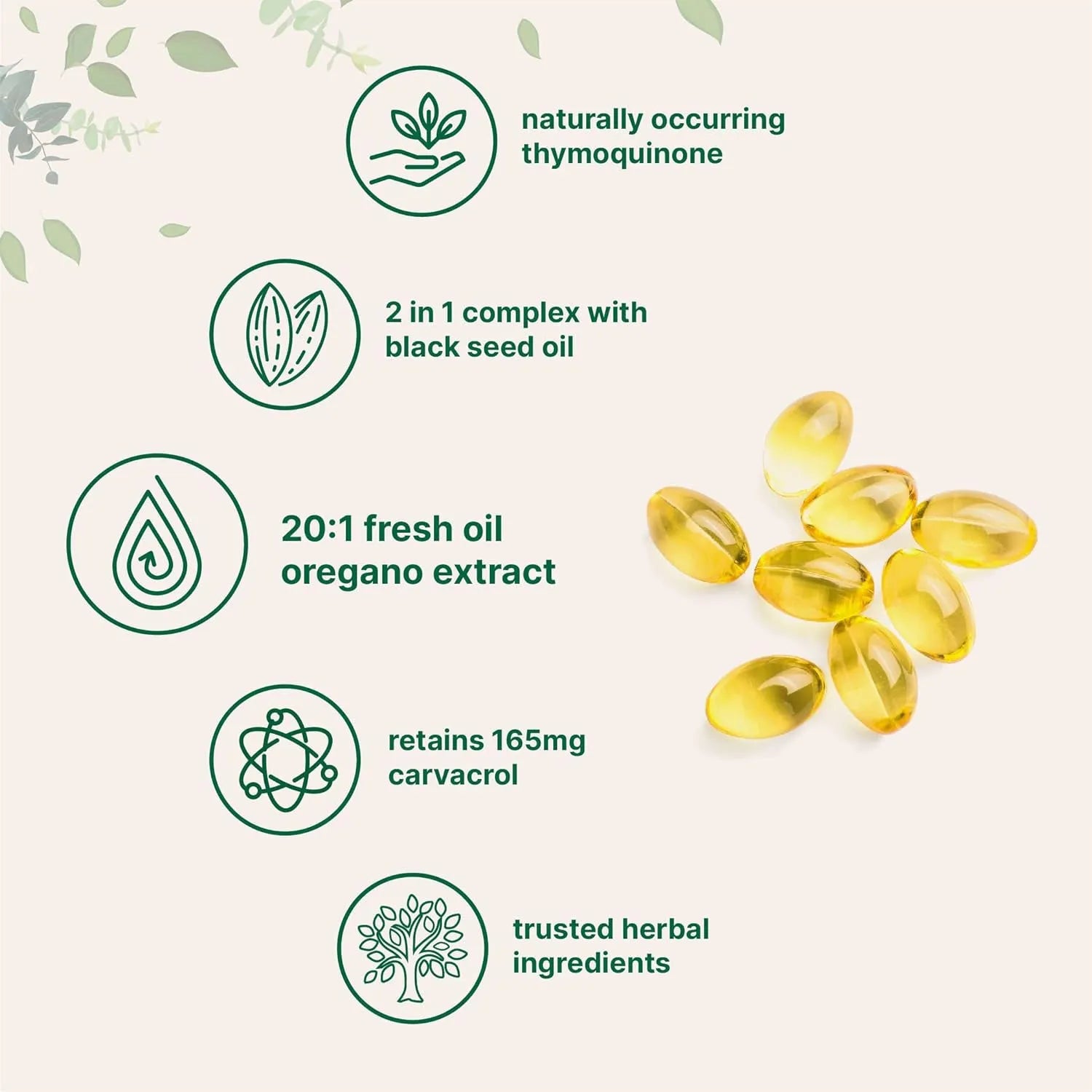 Butter Black Seed Oil Soft Capsules bottle showing 180 or 300 count softgel tablets.