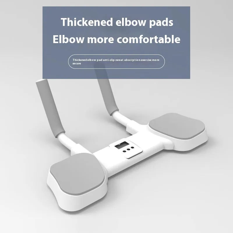 White flat support trainer with alloy aluminium tube frame and ABS components for household multi-functional use
