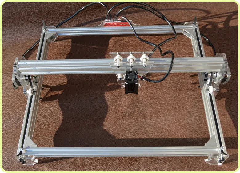 Miniature laser engraving machine with 3000mW output power and 400mm by 300mm base plate