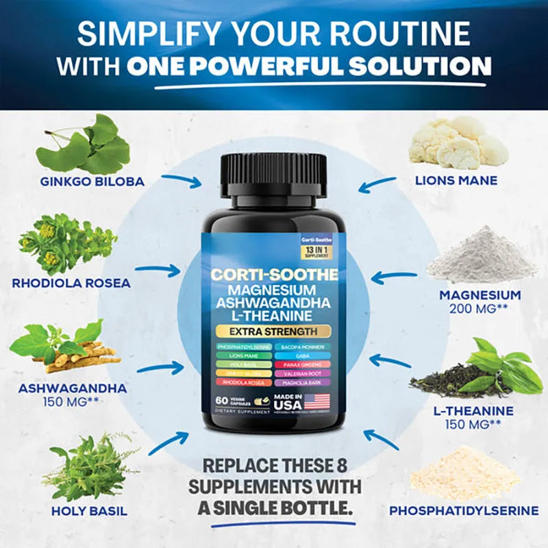 Bottle of 60 South African Drunken Eggplant Magnesium Capsules herbal extract supplement