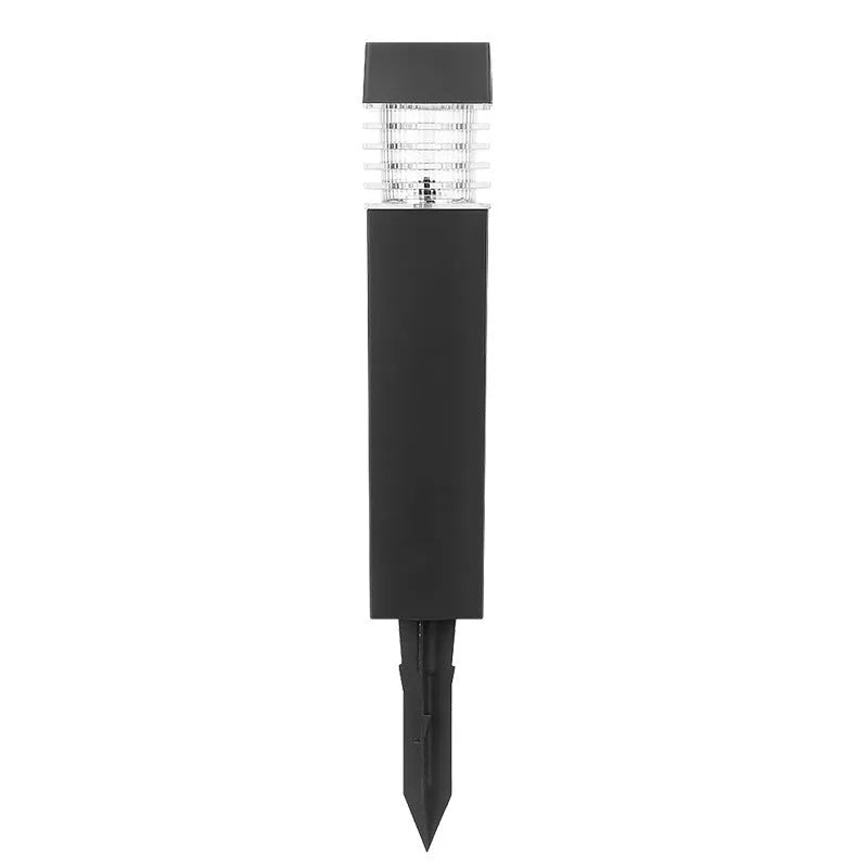 Solar lawn ground lamp with cuboid shape for garden and courtyard lighting