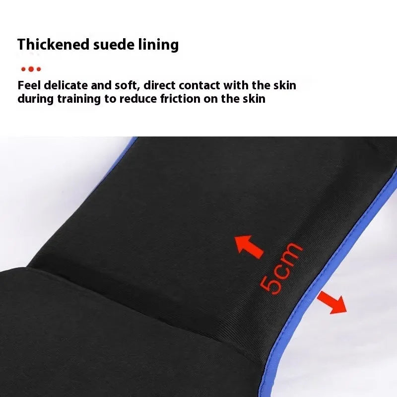 Sanda chest protector in PU, thickened vertical design for chest and belly, red white blue white black white, sizes S M L