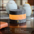 Orange volcanic rock USB night lamp with essential oil diffuser and touch dimming controls