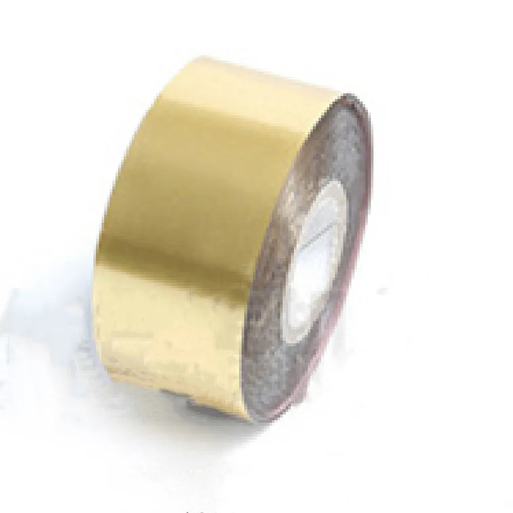 Roll of electrochemical aluminium hot foil stamping paper for leather and plastic branding.