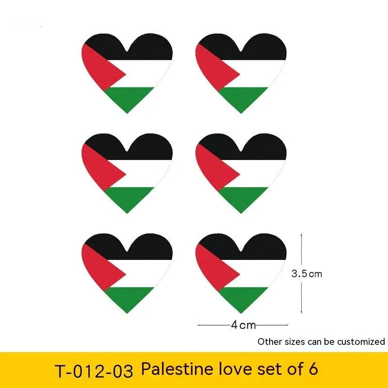 Palestinian flag car decal sticker in three design variations for vehicle application