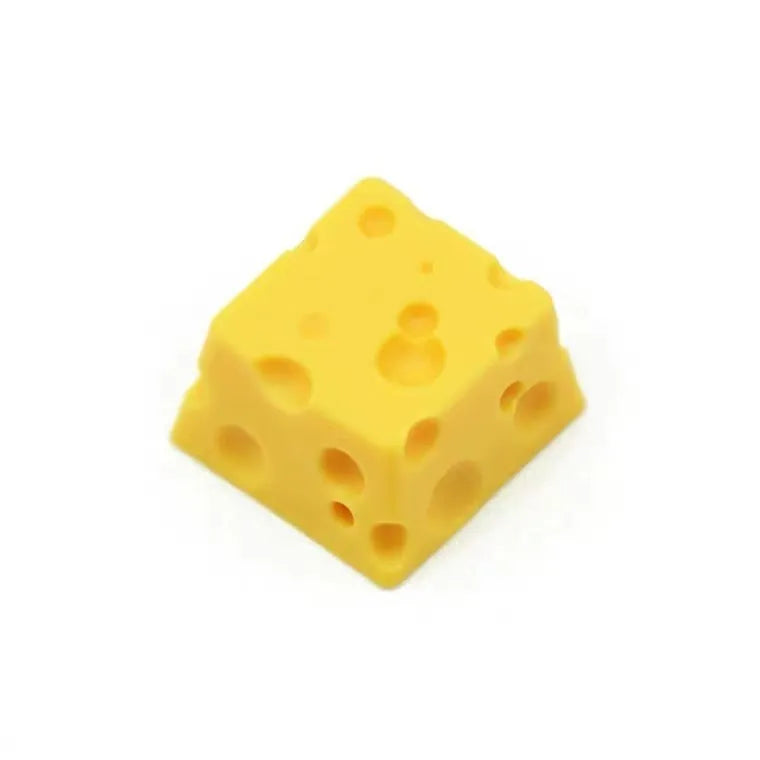 Yellow resin cheese key cap for MX-compatible mechanical keyboards