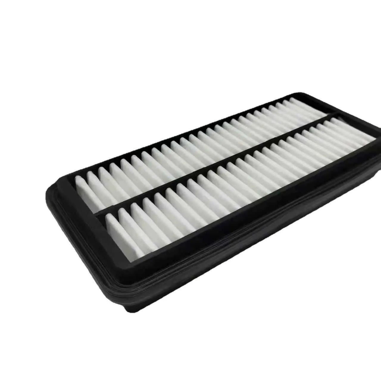 Black Hyundai car air filter with 256mm × 113mm × 40mm dimensions