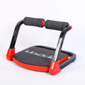 Mini abdominal fitness device in sky blue and red colours for home and office workouts