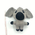 Colourful plush dog chew toy in animal shape with squeaker inside for bite-resistant chewing