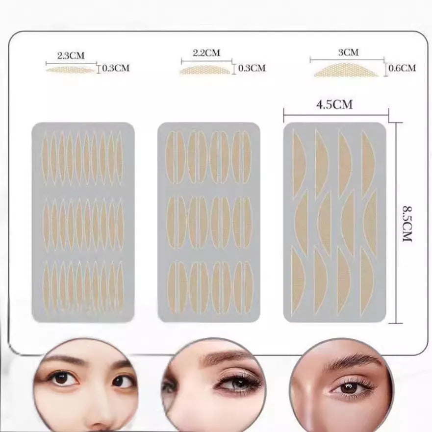 No Glue Eyelid Sticker in three sizes S M L made from non-woven fabric for adhesive-free eyelid support