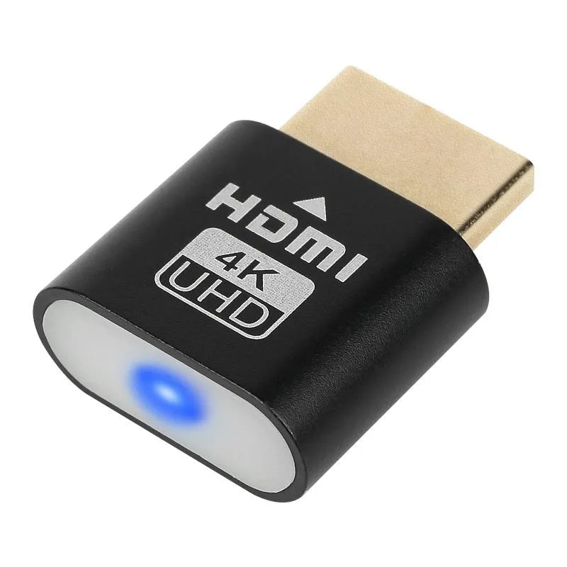 Graphics card HDMI virtual display adaptor with 26.5mm interface in multiple colour options