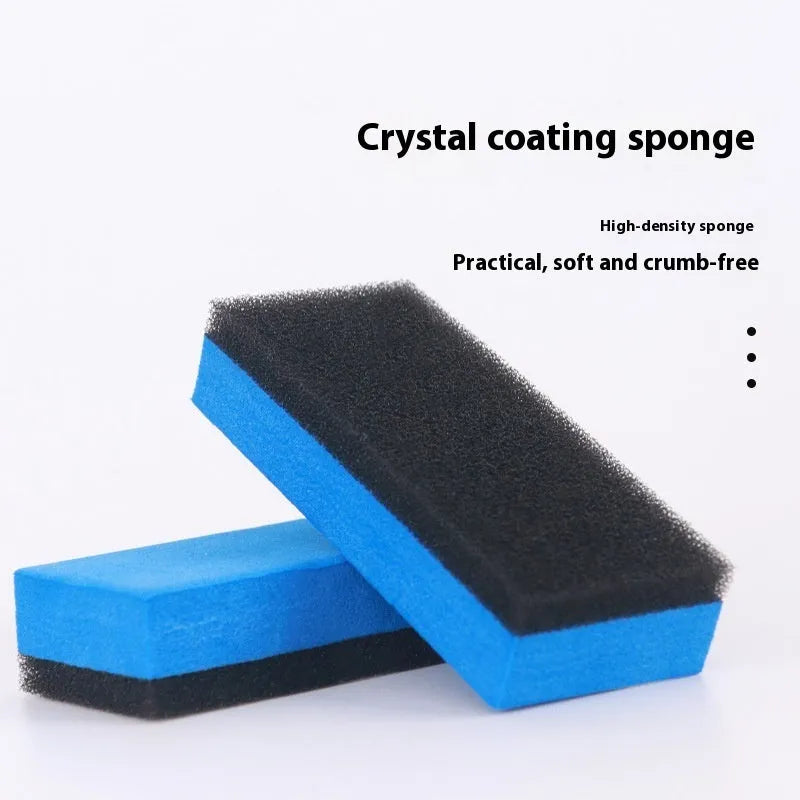 Car repair wax kit containing A and B formulas with frosted sponge mop for paint polishing