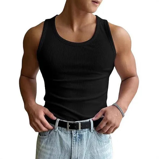 Men's tight fit round neck workout t-shirt in polyester fabric with wool lining