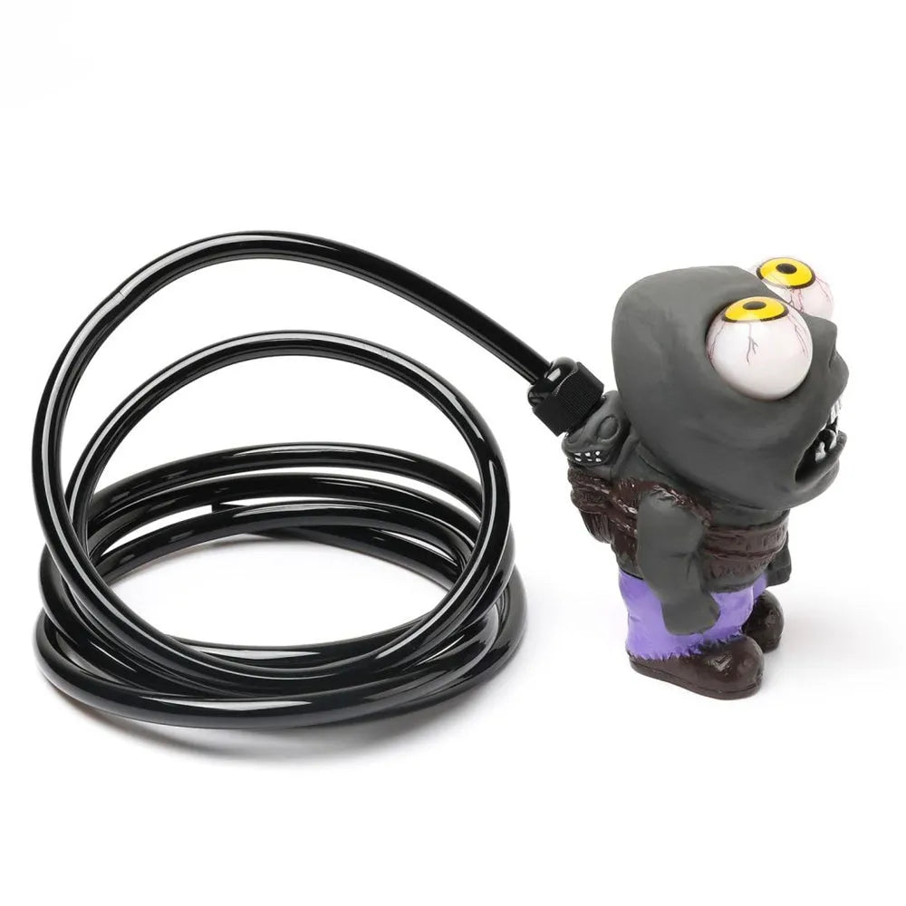 Turbo car blow off valve kit with explosive eye doll ornament and adjustable pressure regulating valve.