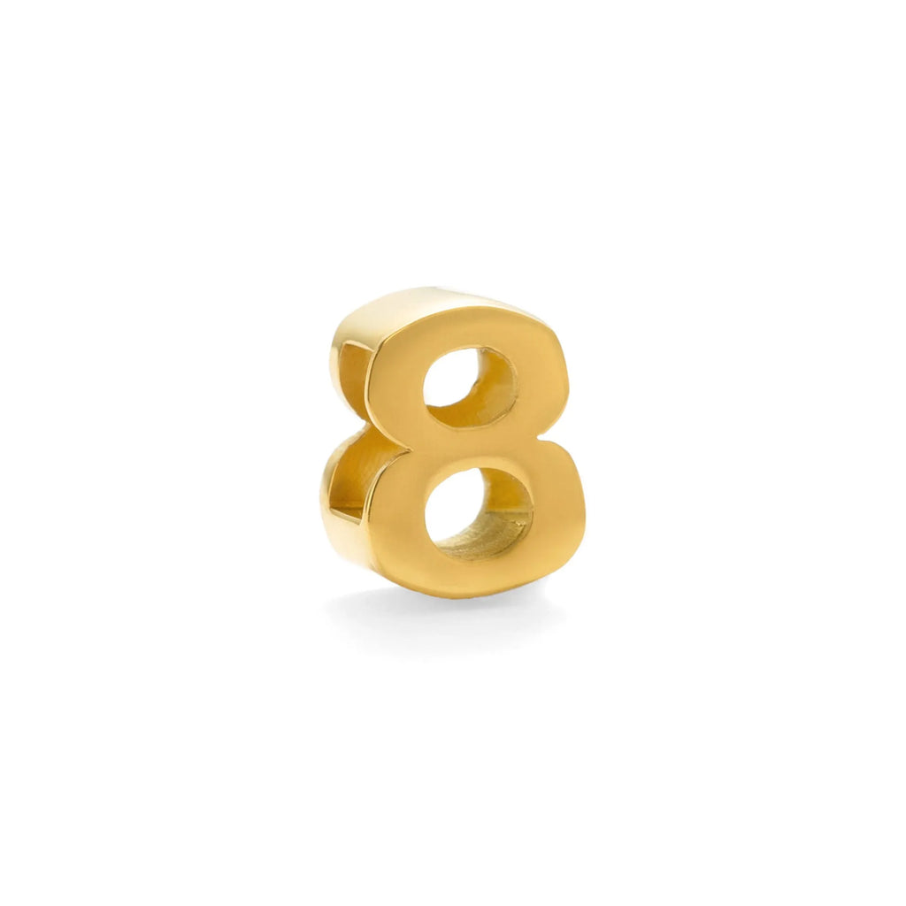 Gold electroplated titanium steel necklace with a letter A charm on a grinding chain.