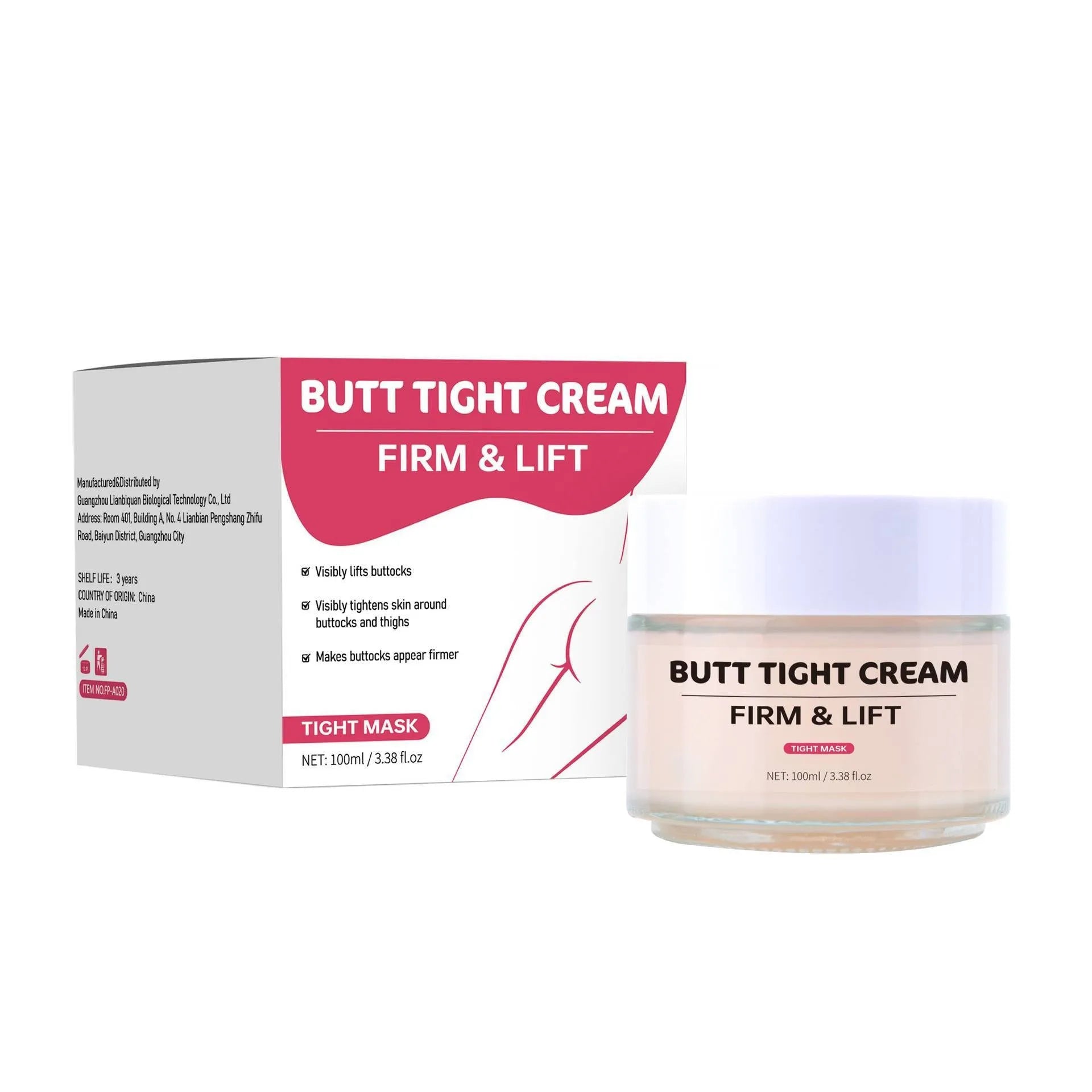 100ml hip tightening cream tube with FP-A020 specification for body contouring