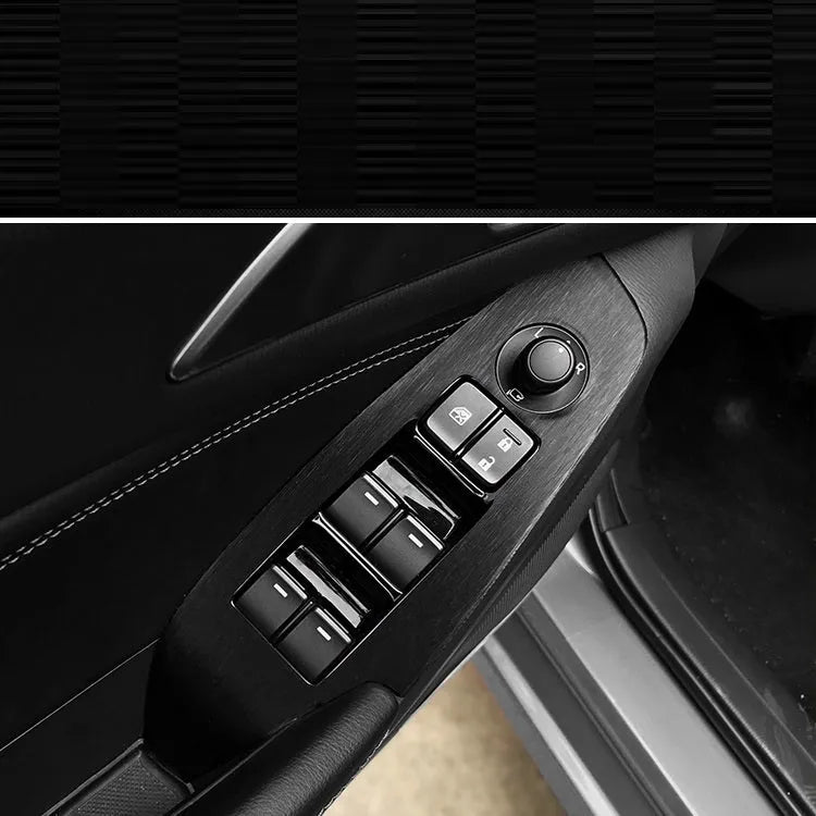 Pre-cut matte black vinyl sticker kit for Audi Volkswagen Seat interior centre console and dashboard