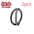 F136 titanium alloy nose ring in gold or silver with 1.2mm gauge available in multiple lengths