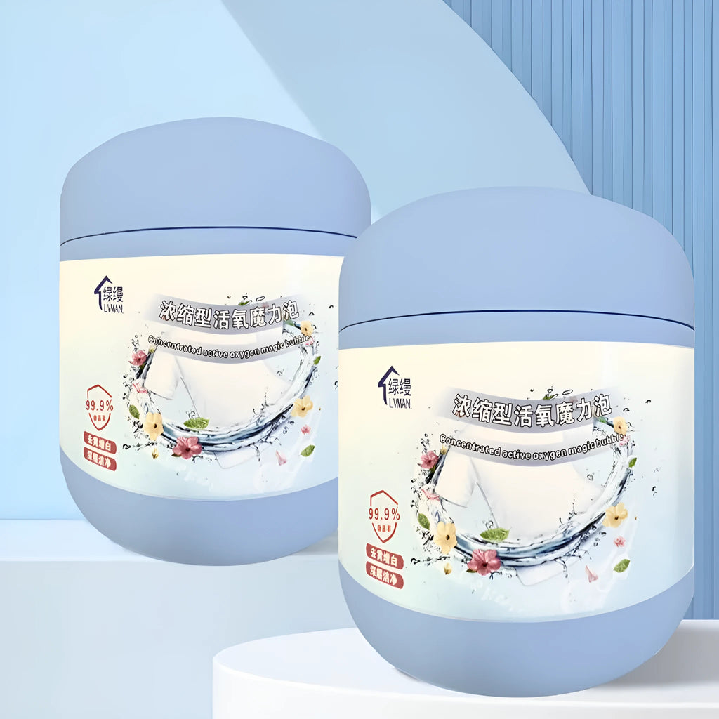 400g bottle of active oxygen bleaching powder for laundry stain removal