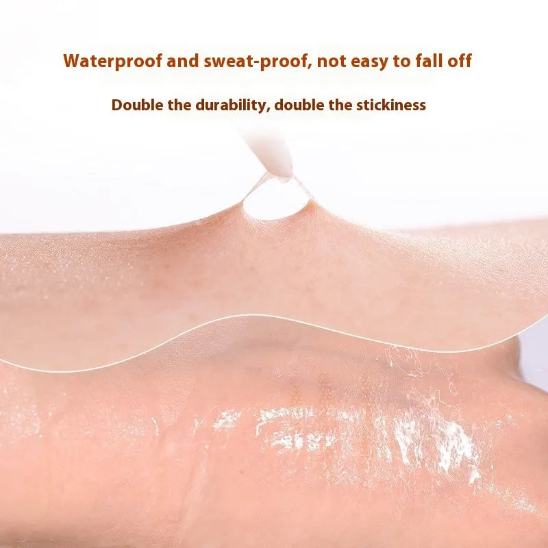 Roll of invisible lace double eyelid stickers with 120 crescent M shape natural traceless patches